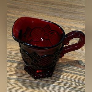 Avon Cape Cod Ruby Red Glass Creamer